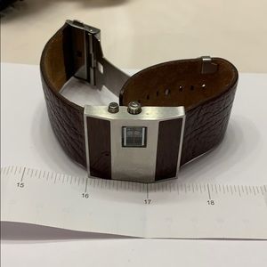 Nikon leather banded watch